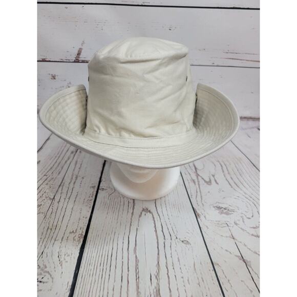 Safari Hunting Bucket Hat Men's Khaki Snap Up Brim Outdoor One Size - Picture 2 of 7